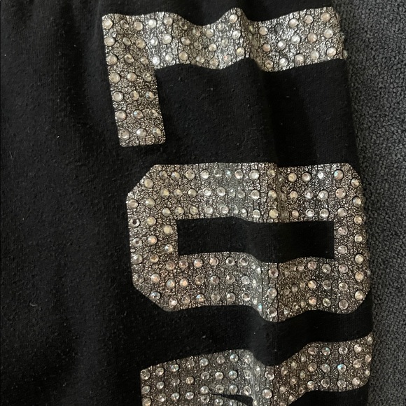 PINK Victoria's Secret Black Sweatpants small - Picture 2 of 6